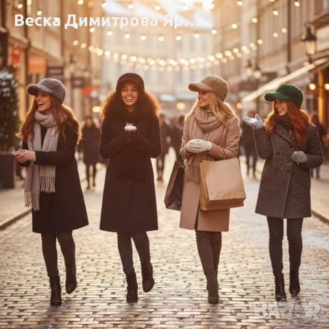 Топла дамска шапка с козирка – зимен пухкав модел, снимка 3 - Шапки - 52665647