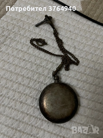 Антикварен джобен часовник K. Serkisoff & Co Constantinople – с ключ, снимка 2 - Антикварни и старинни предмети - 53838902