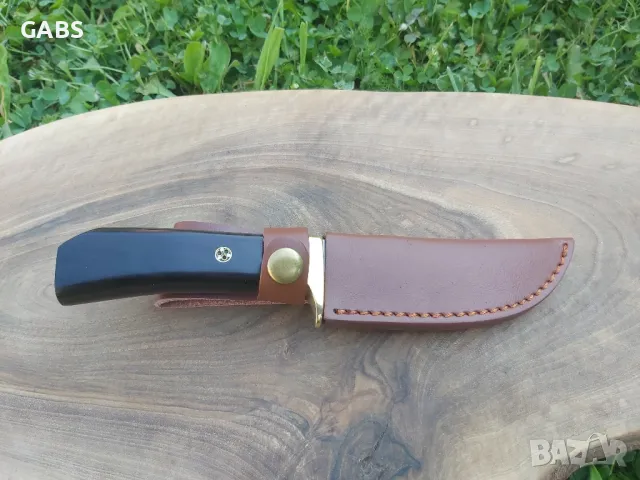 Висококачествен ловен нож стомана D2 с кожена кания,LN406, снимка 5 - Ножове - 50132089