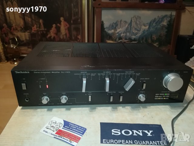 TECHNICS SU-V505 AMPLIFIER MADE IN JAPAN-LNV ВНОС SWISS 2806231041, снимка 2 - Ресийвъри, усилватели, смесителни пултове - 41379694
