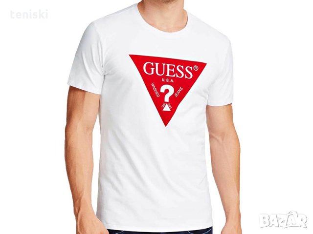 Тениска GUESS принт Всички размери, снимка 5 - Тениски - 30792279
