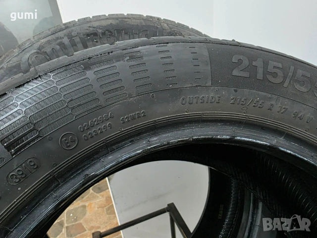 2бр летни гуми 215/55/17 CONTINENTAL L04728 , снимка 4 - Гуми и джанти - 53185534