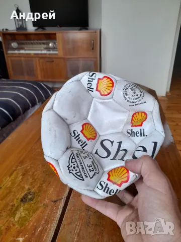 Стара футболна топка Shell, снимка 2 - Други ценни предмети - 50271519