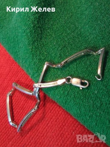 СТИЛНА ВИНТИДЖ АРТ СРЕБЪРНА ГРИВНА СРЕБРО 925 с ЦИКОНИ ЧАСТ от КОМПЛЕКТ 41924, снимка 3 - Гривни - 44394288