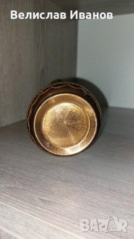 Медна ваза. Ръчно гравирана украса. Перфектно състояние., снимка 3 - Декорация за дома - 42603393