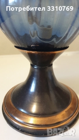 Красива антикварна газена лампа. , снимка 2 - Настолни лампи - 52099797