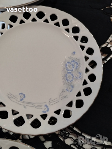 Изида- ажурен порцелан, снимка 3 - Чинии - 44611841