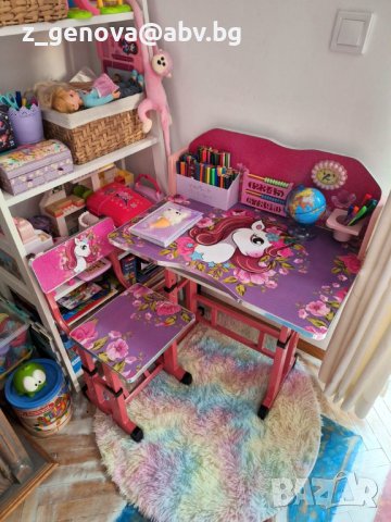 детско бюро за деца от 3г до 9г , снимка 1 - Мебели за детската стая - 41767624