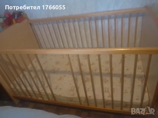 2 в 1 Бебешко и Юношеско легло PENNY, бреза+матрак