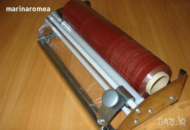 Стойка с нож за опаковане с хранително фолио, снимка 6 - Обзавеждане на кухня - 7048374