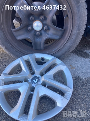 Оригинални железни джанти Рено 5/114,3 16, снимка 3 - Гуми и джанти - 52522232