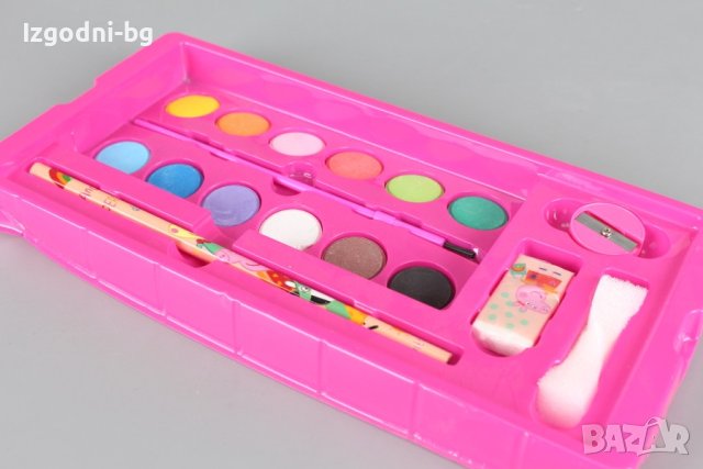 Куфарче Peppa Pig с пълен комплект за рисуване, снимка 2 - Рисуване и оцветяване - 42170106