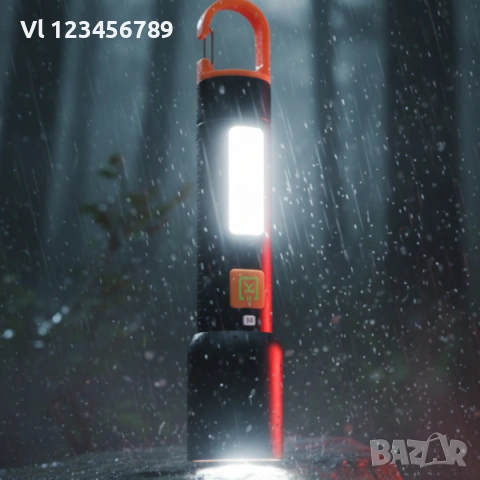 Акумулаторен LED фенер, висока яркост,USB Type-C, с карабинер FS-22105, снимка 3 - Къмпинг осветление - 53435267