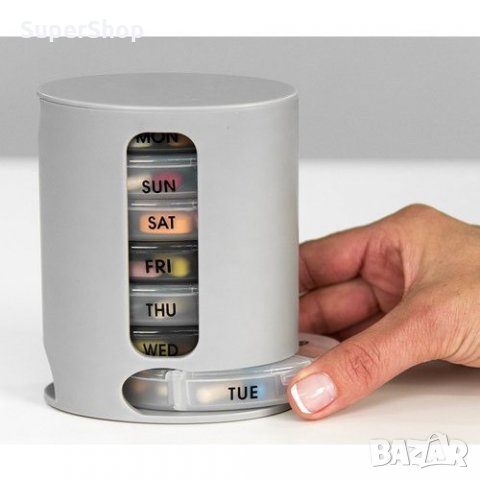  Органайзер кутия за лекарства, хапчета и витамини Pill Pro, снимка 2 - Други стоки за дома - 34169128