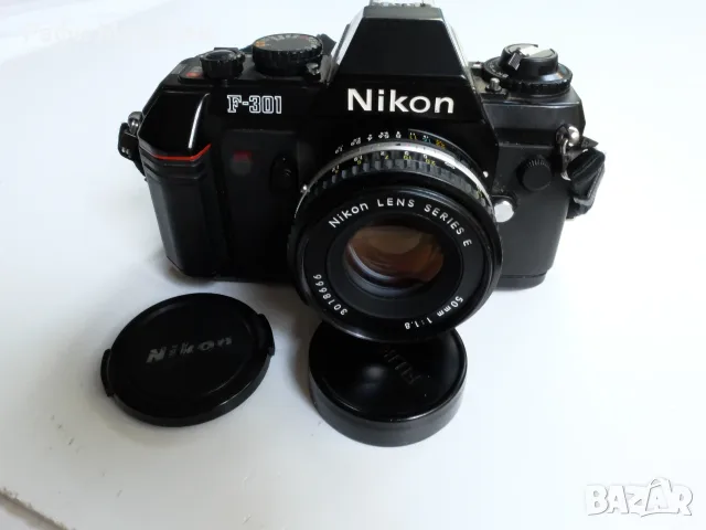 Ръчно фокусен SLR "NIKON- F-301" практичен, надежден