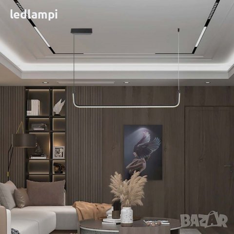 LED Полилей 12W Черен Неутрално Бяла Светлина, снимка 6 - Полилеи - 40757996