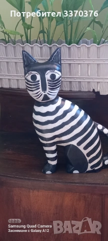 Дървена фигура за декорация-котка