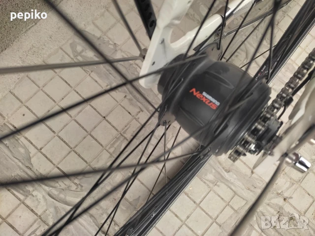 Продавам колела внос от Германия  градски алуминиев велосипед FERRINI VENUE 28 цола  SHIMANO NEXUS 8, снимка 17 - Велосипеди - 50464320