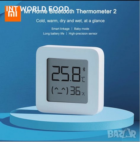 Xiaomi Mijia Bluetooth Thermometer2, ел. стаен термометър с хигрометър, снимка 4 - Друга електроника - 35746633