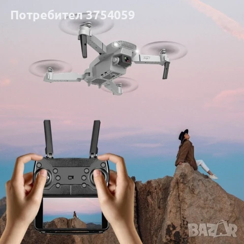 Дрон, 4k HD двойна камера, снимка 7 - Дронове и аксесоари - 50450671