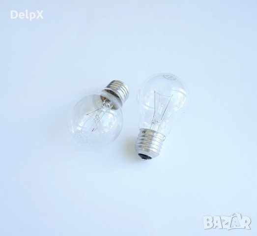 Лампа обикновена прозрачна с цокъл E27 220V 60W, снимка 1 - Крушки - 42617758
