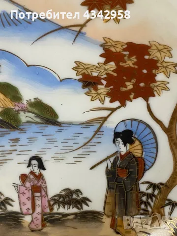 Античен комплект за чай. Япония. 1940-1950г., снимка 3 - Други ценни предмети - 49654872