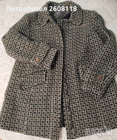 Късо палто NEXT – меланж, размер XL (UK16), снимка 6 - Палта, манта - 53616059