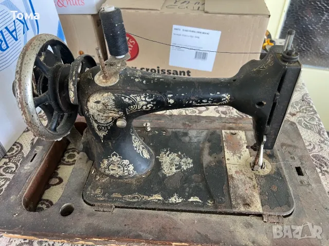 Стара шевна машина, снимка 3 - Антикварни и старинни предмети - 50431439