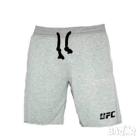 Спортни къси панталони UFC, сиви, памук и ликра