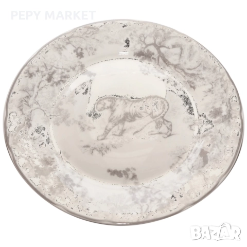 Порцеланова чиния, 20 см Чинията е изработена от висококачествен китайски порцелан в стилен дизайн с, снимка 1