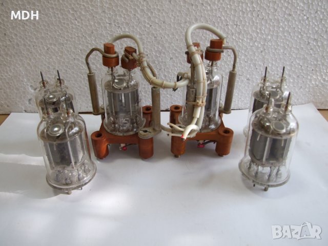 радио лампи ГМИ 6- 6 бр  и цокли  2 бр - ЛОТ, снимка 1 - Друга електроника - 41282142