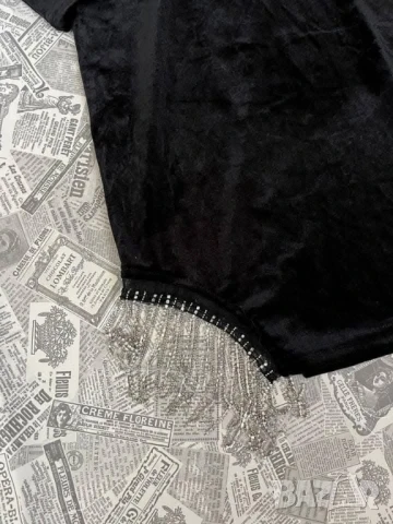 кадифена рокля с отворен гръб , снимка 4 - Рокли - 50889579