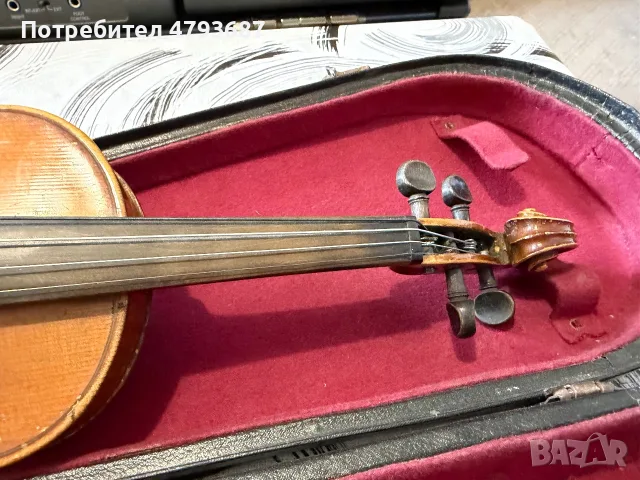Стара италиянска цигулка, снимка 4 - Антикварни и старинни предмети - 56152376