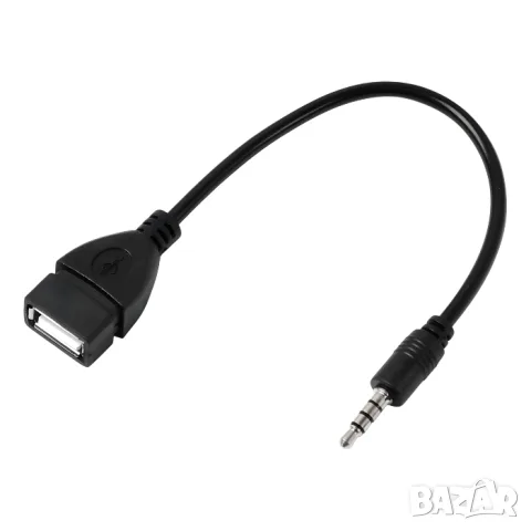 Преходен кабел 3.5 mm AUX към USB 21 cm