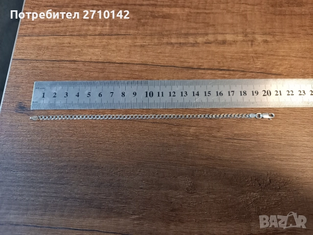 Сребърна гривна 925 ITALY, снимка 6 - Колиета, медальони, синджири - 52198061