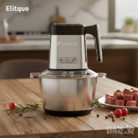 Lexical LCH-1946 електрически чопър – бързо и прецизно рязане с 3 скорости, снимка 3 - Чопъри и пасатори - 52888982