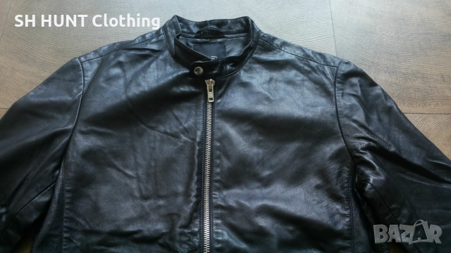Jack & Jones JPRBEAM LEATHER Jacket Размер M яке естествена агнешка кожа 29-62, снимка 2 - Якета - 52204698