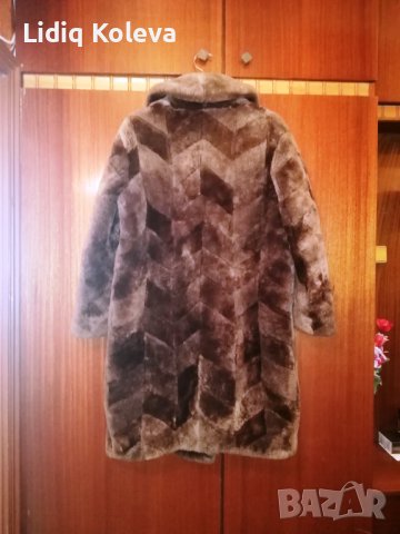 Дамско кожено палто, снимка 3 - Палта, манта - 39190396