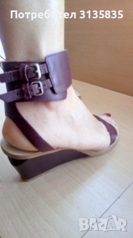 Дамски сандали Zara, естествена кожа, снимка 9 - Сандали - 41578022