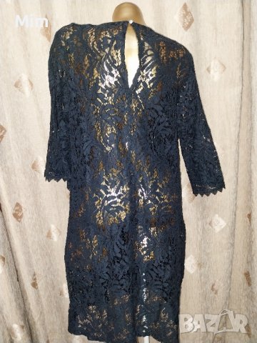  XL/XXL Черна дантелана рокля , снимка 6 - Рокли - 42265762