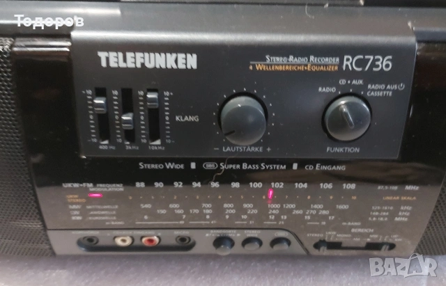 Telefunken RC736 Stereo Radio Cassette Recorder , снимка 2 - Радиокасетофони, транзистори - 53123257