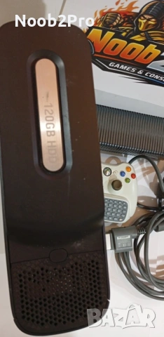 Xbox 360 Fat – 120GB HDD + безжичен контролер с клавиатура, снимка 6 - Xbox конзоли - 53760948