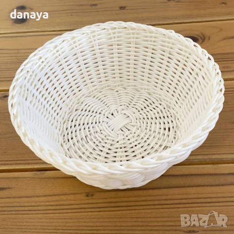 4540 Кръгъл плетен панер за хляб, 20см, снимка 5 - Аксесоари за кухня - 44508400