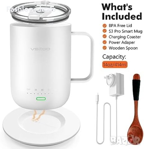 Нова Термо чаша  Самозатопляща с Дълготраен Заряд и LED Индикатор, снимка 4 - Други стоки за дома - 42726630