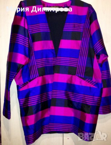 Красиво сако 100% SILK Коприна НОВО, снимка 2 - Сака - 38789996