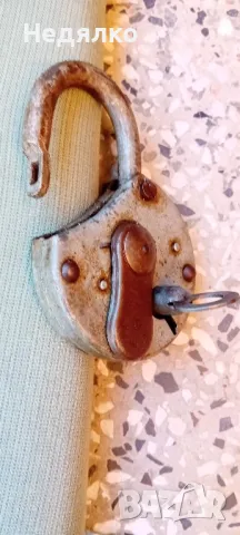 Стар голям катинар с ключ, снимка 5 - Други ценни предмети - 47668270