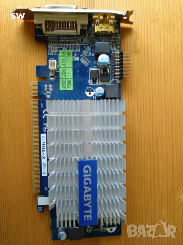 продавам видеокарта AMD Radeon HD 7350 1GB DDR3 GIGABYTE радиатор dvi-dl+hdmi