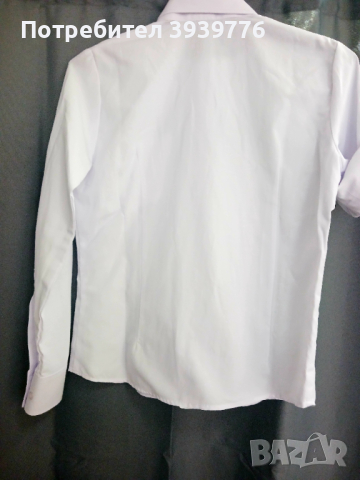 Дамска бяла риза, снимка 2 - Ризи - 44636368