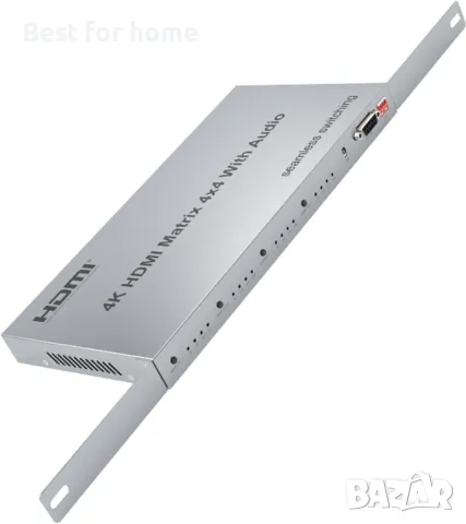 4K HDMI матрица 4x4-четири входа и четири изхода XYKJOBC, снимка 8 - Приемници и антени - 49871141