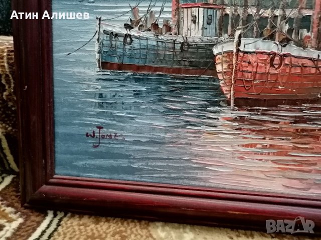 Авторска маслена картина на платно , снимка 3 - Картини - 41697649